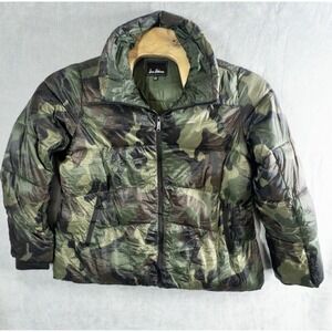 Sam Edelman Camouflage Puffer Jacket Mens Large Streetwear Gorpcore